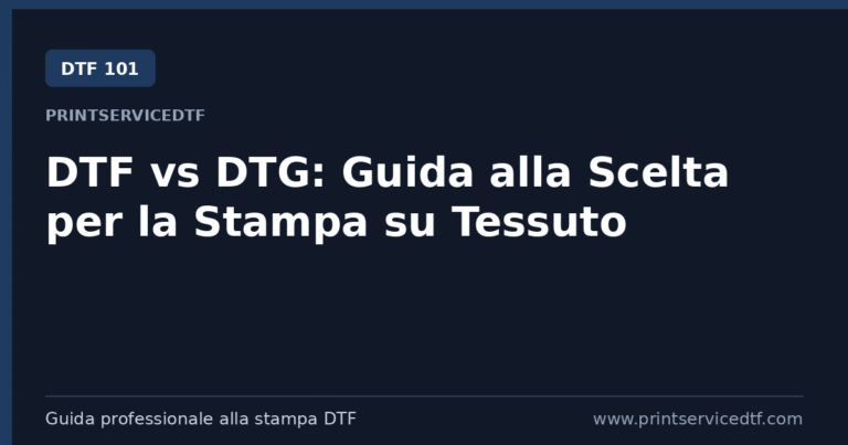 Scopri di più sull'articolo DTF vs DTG: Guida alla Scelta per la Stampa su Tessuto