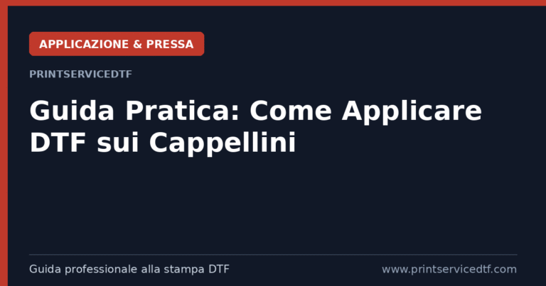 Scopri di più sull'articolo Guida Pratica: Come Applicare DTF sui Cappellini