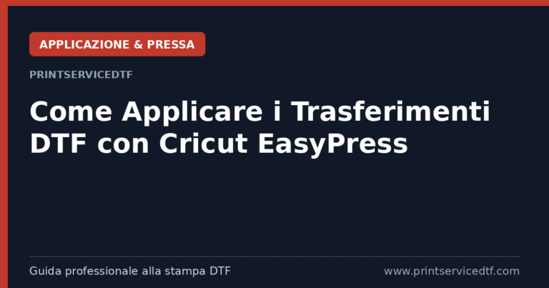 Scopri di più sull'articolo Come Applicare i Trasferimenti DTF con Cricut EasyPress