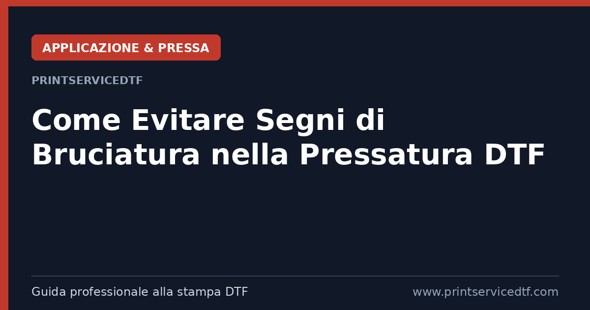 Al momento stai visualizzando Come Evitare Segni di Bruciatura Durante la Pressatura dei Transfer DTF
