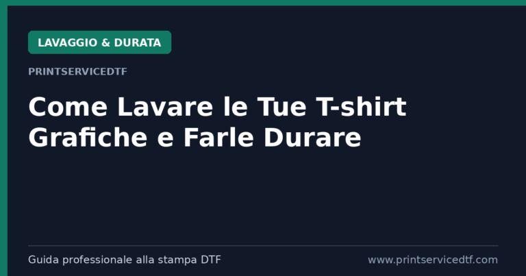 Scopri di più sull'articolo Guida Definitiva: Come Lavare le Tue T-shirt Grafiche (e farle durare anni)