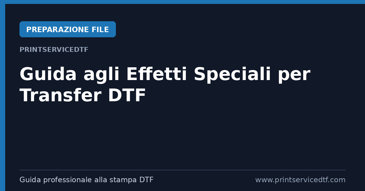 Scopri di più sull'articolo Come Elevare i Tuoi Design: Guida agli Effetti Speciali per Transfer DTF