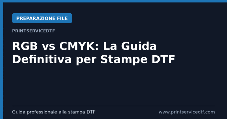 Scopri di più sull'articolo RGB vs CMYK: La Guida Definitiva per Stampe DTF Perfette