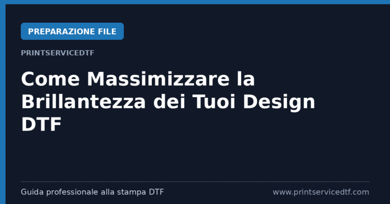 Scopri di più sull'articolo Come Massimizzare la Brillantezza dei Tuoi Design DTF: 5 Consigli Fondamentali